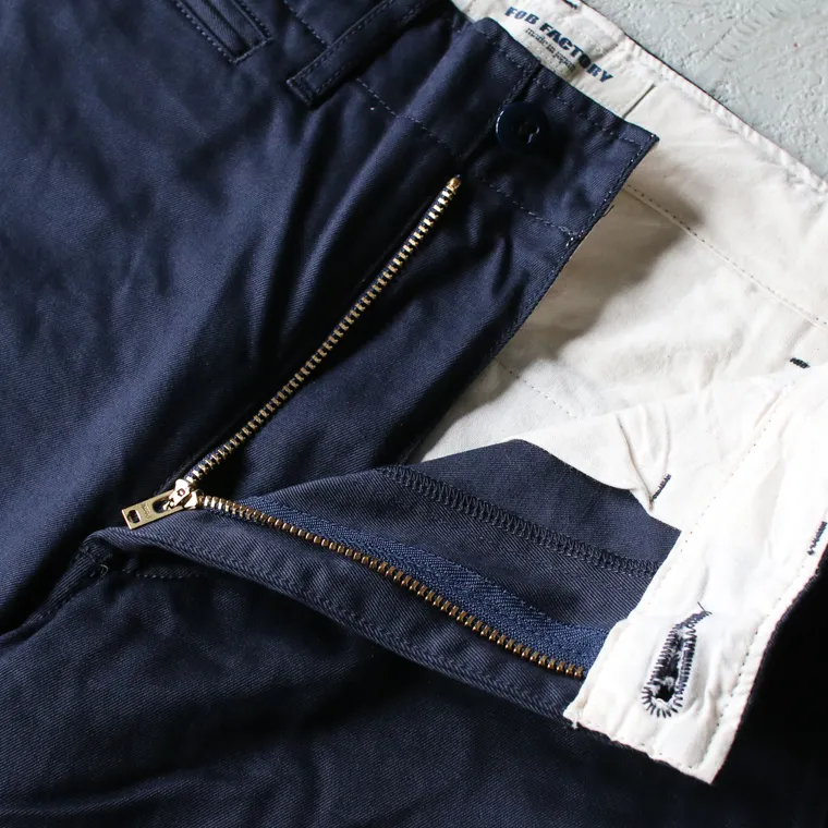 FOB factory エフオービーファクトリー F0514 NARROW U.S TROUSER Navy