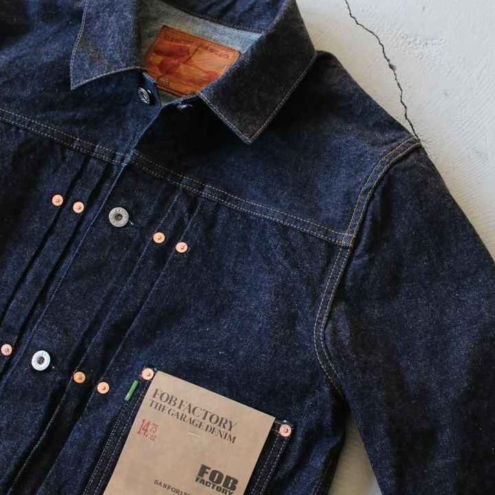 FOB factory エフオービーファクトリー F2432 SELVEDGE GARAGE DENIM JACKET