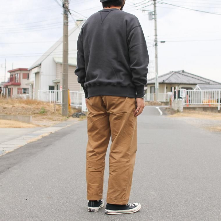WAREHOUSE ウエアハウス Lot401 吊り編みクルースウェット CREW SWEAT スミクロ