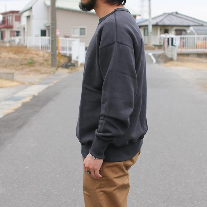 WAREHOUSE ウエアハウス Lot401 吊り編みクルースウェット CREW SWEAT スミクロ