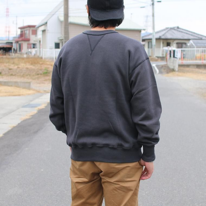 WAREHOUSE ウエアハウス Lot401 吊り編みクルースウェット CREW SWEAT スミクロ