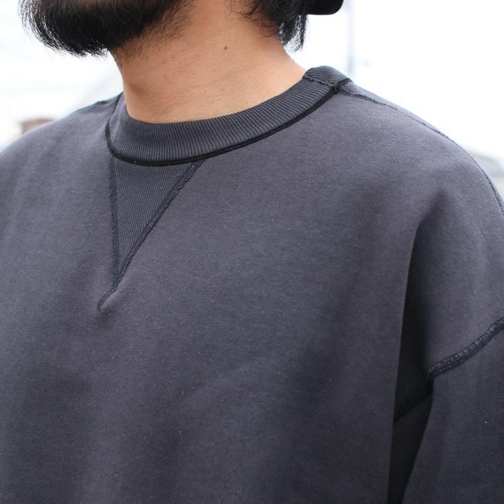 WAREHOUSE ウエアハウス Lot401 吊り編みクルースウェット CREW SWEAT スミクロ