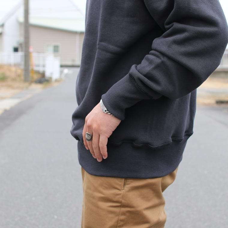 WAREHOUSE ウエアハウス Lot401 吊り編みクルースウェット CREW SWEAT スミクロ
