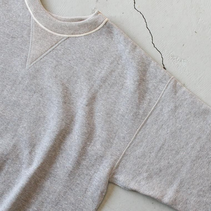 WAREHOUSE ウエアハウス Lot401 吊り編みクルースウェット CREW SWEAT 杢グレ