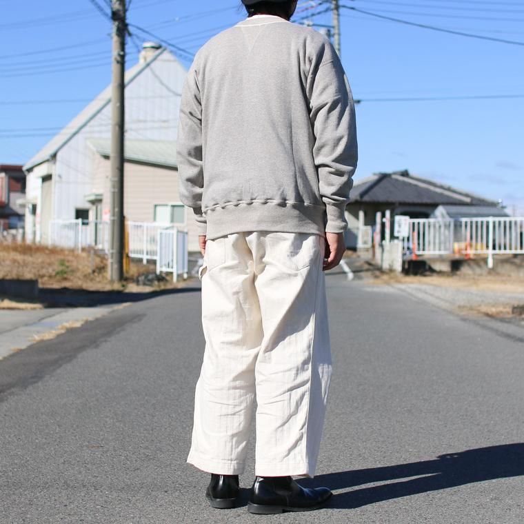 WAREHOUSE ウエアハウス Lot401 吊り編みクルースウェット CREW SWEAT 杢グレ