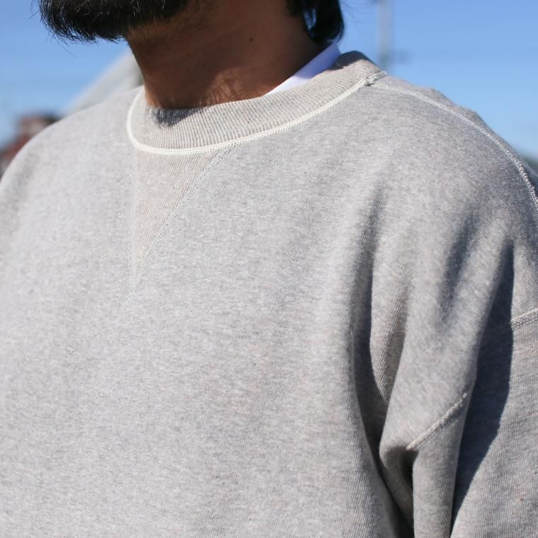 WAREHOUSE ウエアハウス Lot401 吊り編みクルースウェット CREW SWEAT 杢グレ