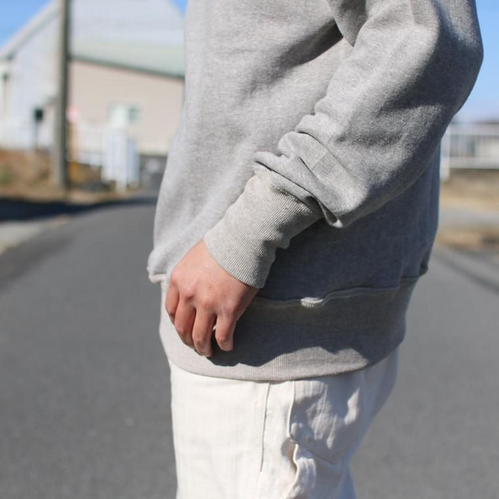 WAREHOUSE ウエアハウス Lot401 吊り編みクルースウェット CREW SWEAT 杢グレ