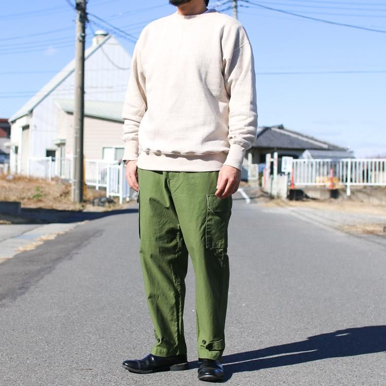 WAREHOUSE ウエアハウス Lot401 吊り編みクルースウェット CREW SWEAT オートミール