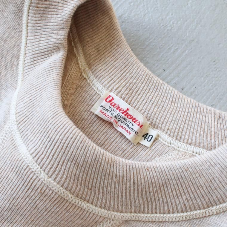 WAREHOUSE ウエアハウス Lot401 吊り編みクルースウェット CREW SWEAT オートミール