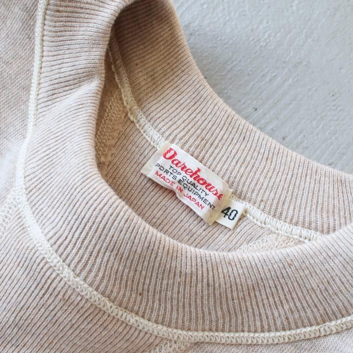 WAREHOUSE ウエアハウス Lot401 吊り編みクルースウェット CREW SWEAT オートミール