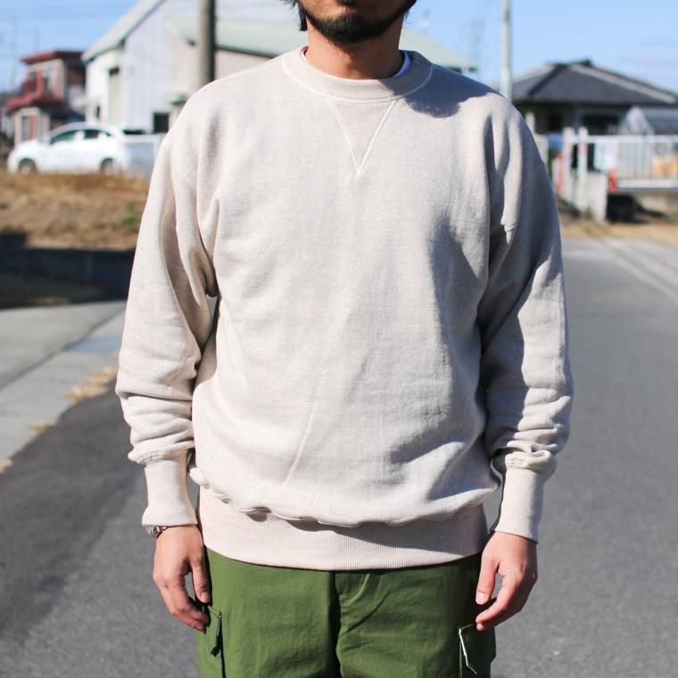 WAREHOUSE ウエアハウス Lot401 吊り編みクルースウェット CREW SWEAT オートミール