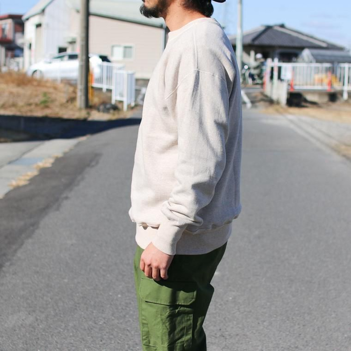 WAREHOUSE ウエアハウス Lot401 吊り編みクルースウェット CREW SWEAT オートミール