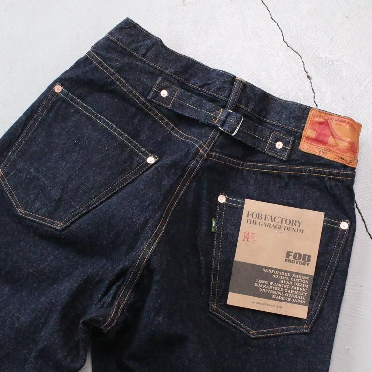 FOB factory エフオービーファクトリー F165 SELVEDGE GARAGE DENIM 5P JEANS