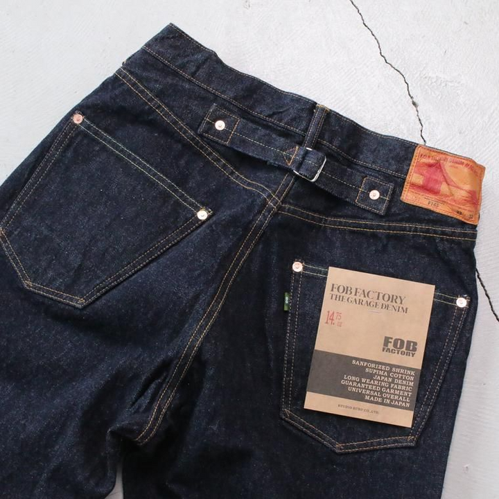 FOB factory エフオービーファクトリー F165 SELVEDGE GARAGE DENIM 5P JEANS