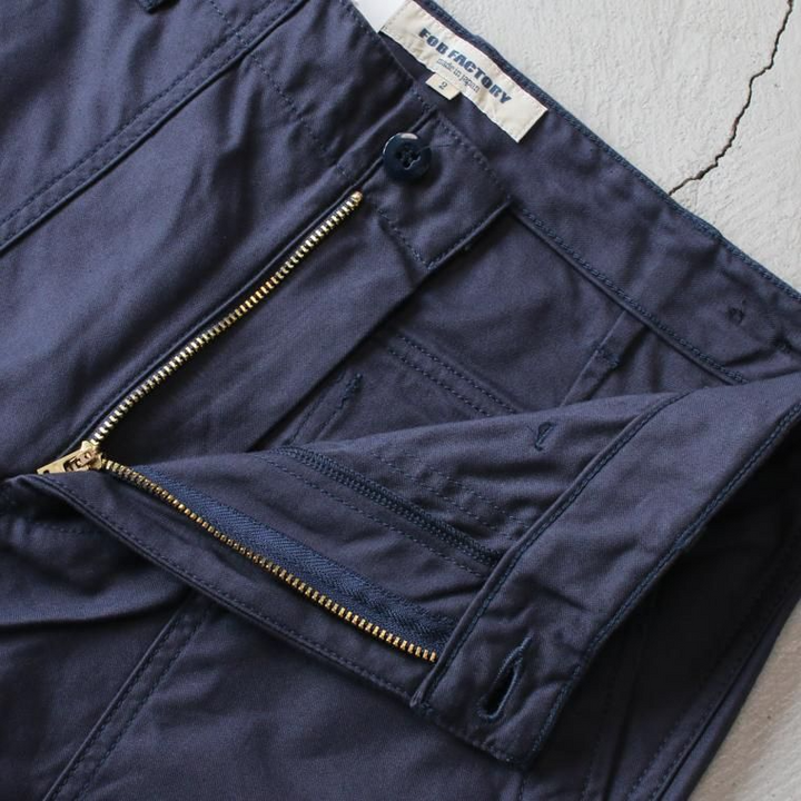 FOB factory エフオービーファクトリー F0431 BAKER PANTS Navy