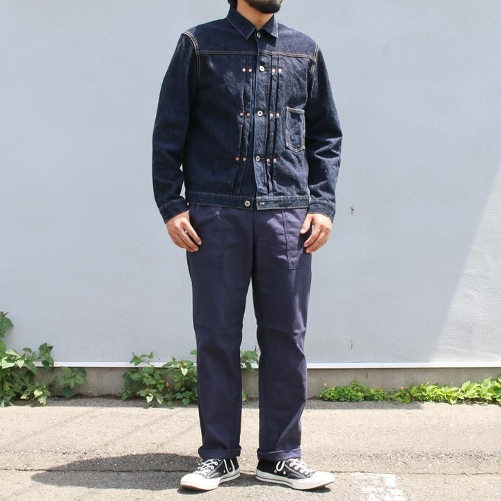 FOB factory エフオービーファクトリー F0431 BAKER PANTS Navy