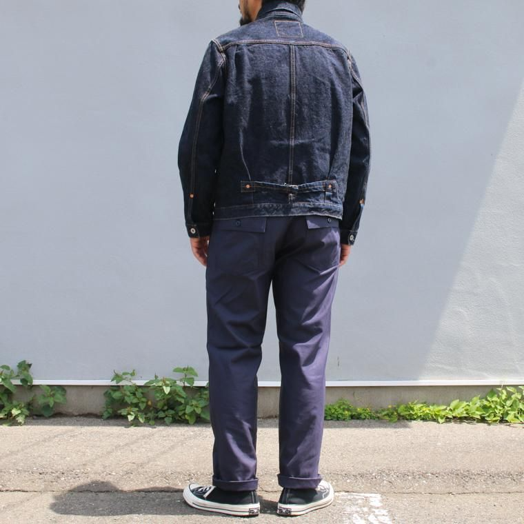 FOB factory エフオービーファクトリー F0431 BAKER PANTS Navy