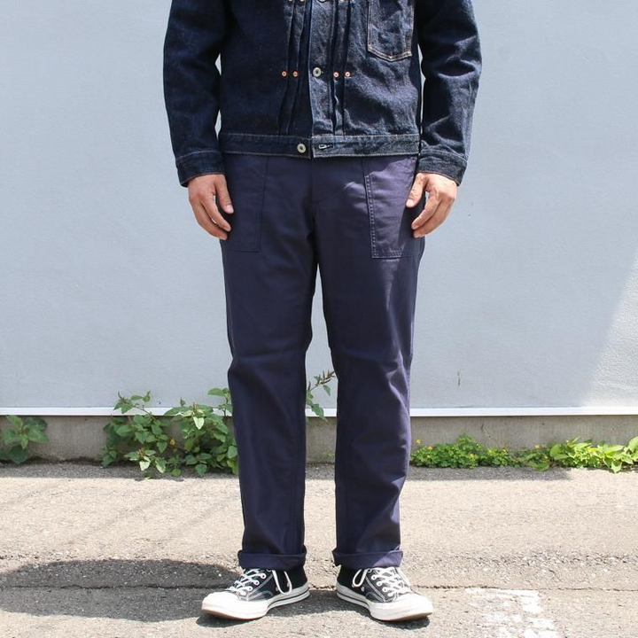 FOB factory エフオービーファクトリー F0431 BAKER PANTS Navy