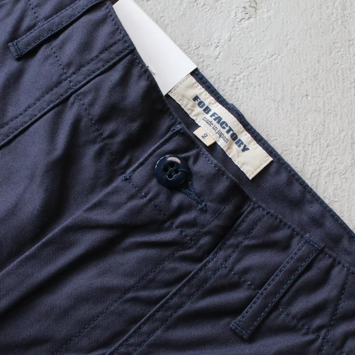 FOB factory エフオービーファクトリー F0431 BAKER PANTS Navy