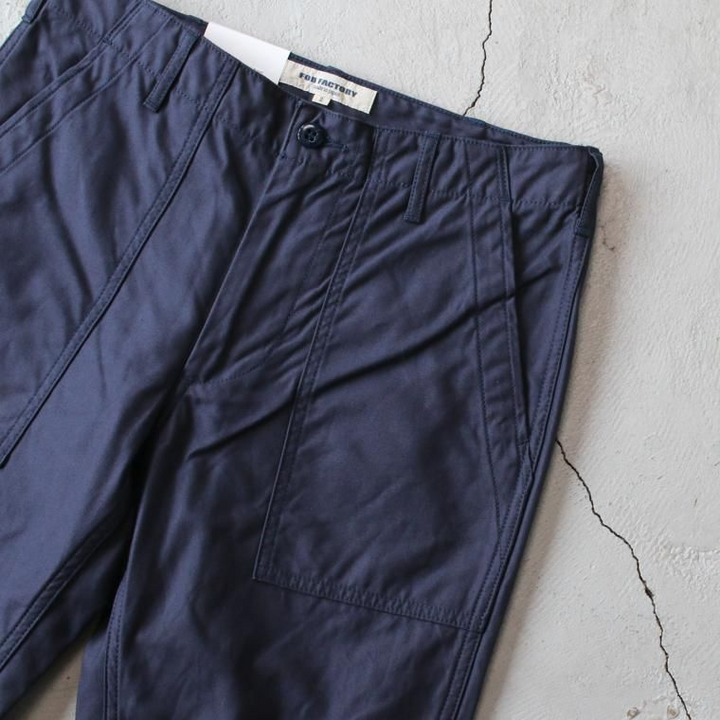 FOB factory エフオービーファクトリー F0431 BAKER PANTS Navy