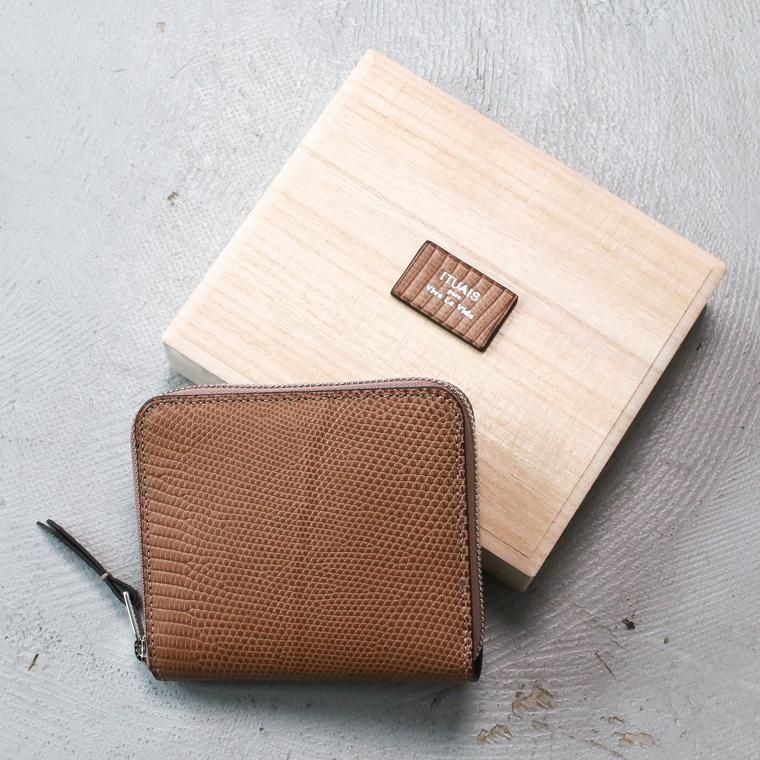 ITUAIS イトゥアイス RO-RO WALLET SHORT LIZARD Beige