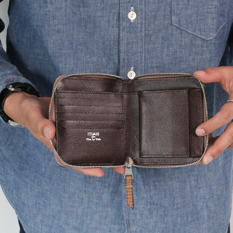 ITUAIS イトゥアイス RO-RO WALLET SHORT LIZARD Beige