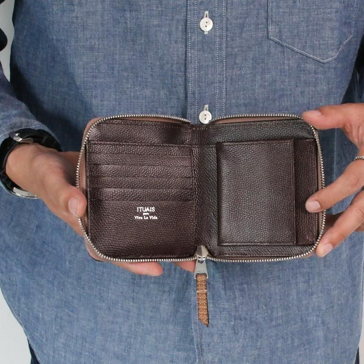 ITUAIS イトゥアイス RO-RO WALLET SHORT LIZARD Beige