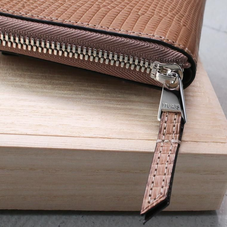 ITUAIS イトゥアイス RO-RO WALLET SHORT LIZARD Beige