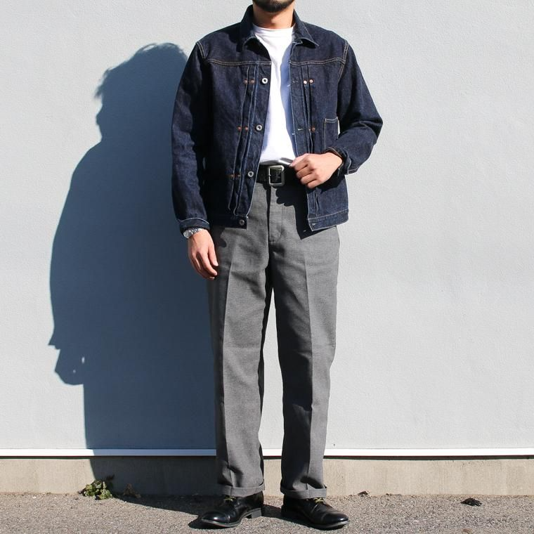 FOB factory エフオービーファクトリー  STA-PREST WIDE TROUSERS グレー
