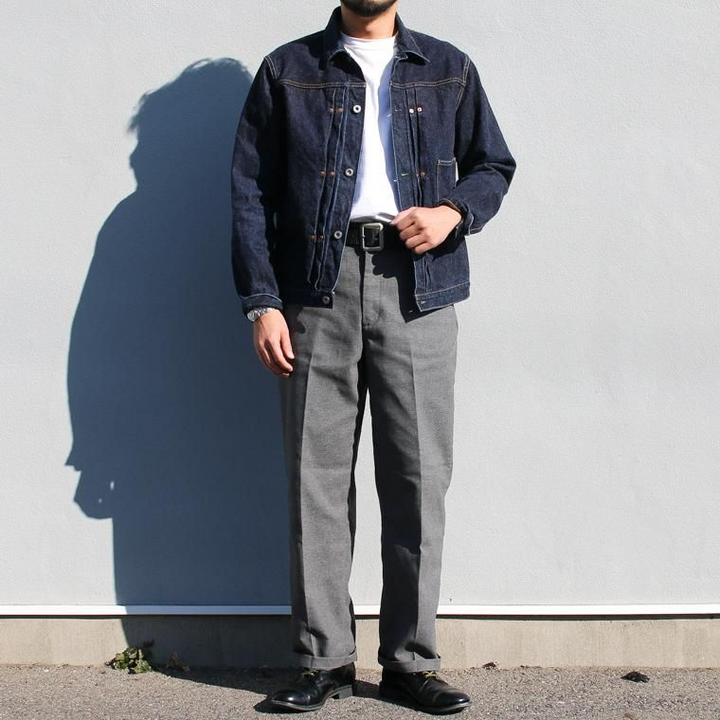 FOB factory エフオービーファクトリー  STA-PREST WIDE TROUSERS グレー