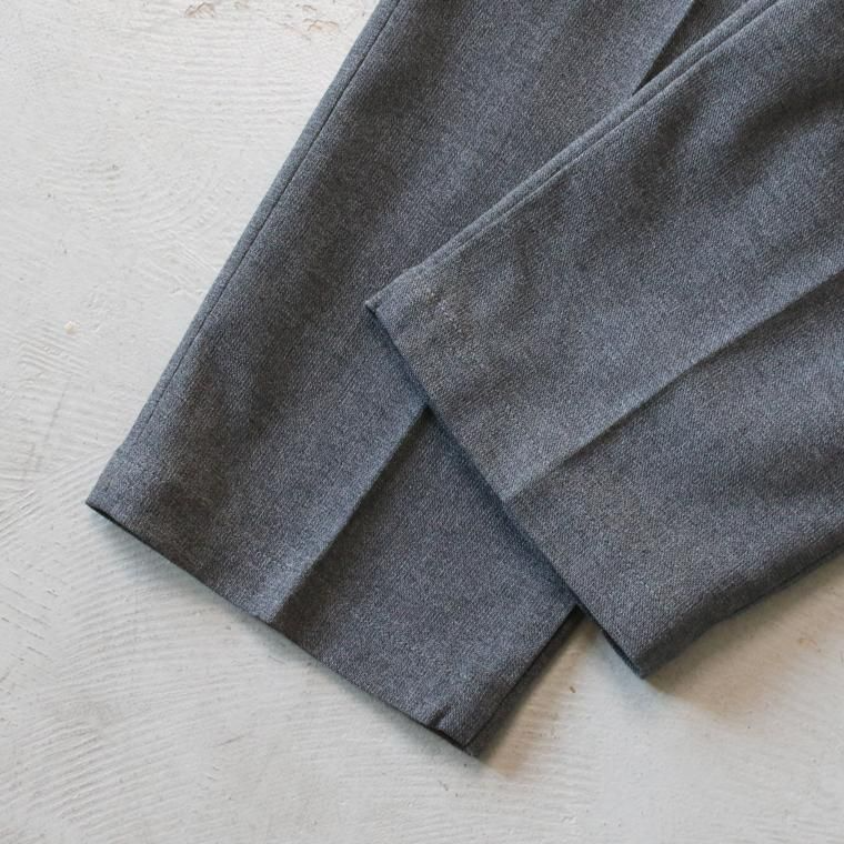 FOB factory エフオービーファクトリー  STA-PREST WIDE TROUSERS グレー