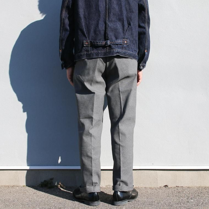 FOB factory エフオービーファクトリー  STA-PREST WIDE TROUSERS グレー