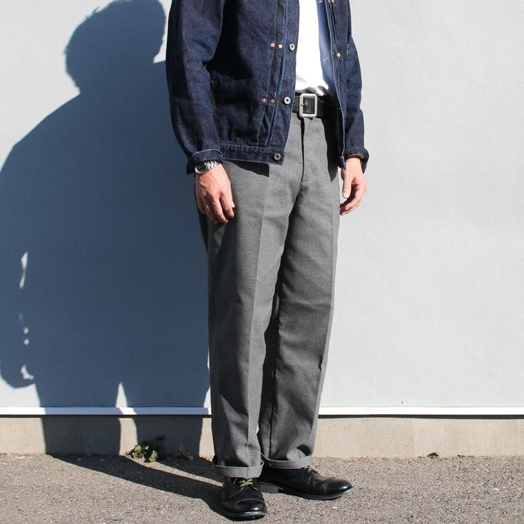 FOB factory エフオービーファクトリー  STA-PREST WIDE TROUSERS グレー