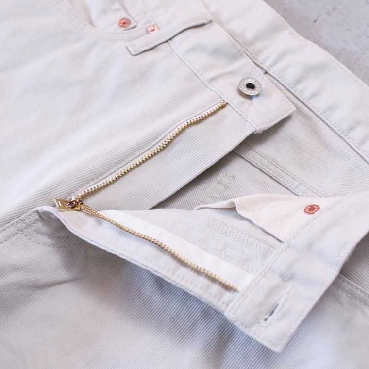 FOB factory エフオービーファクトリー  F1134  PIQUE 5P PANTS アイボリー