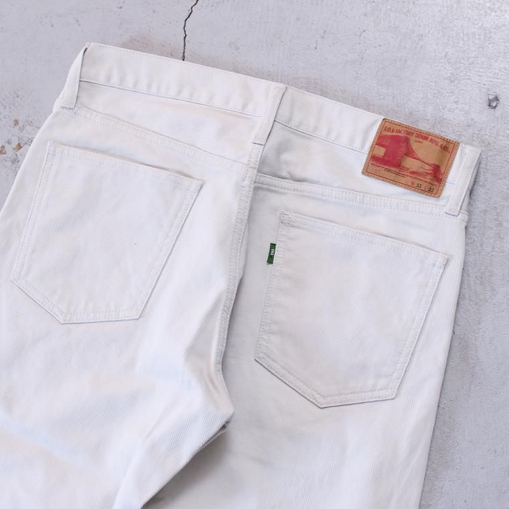 FOB factory エフオービーファクトリー  F1134  PIQUE 5P PANTS アイボリー