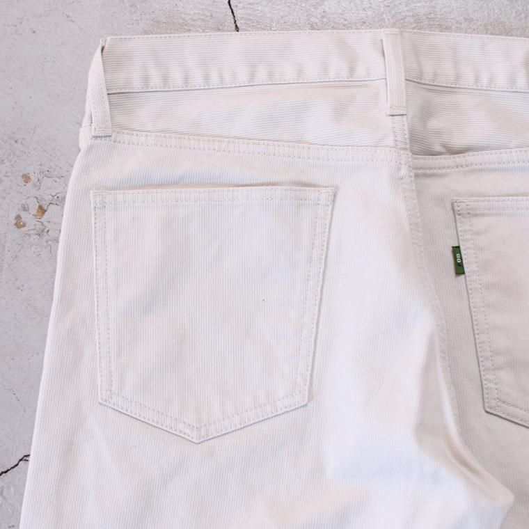 FOB factory エフオービーファクトリー  F1134  PIQUE 5P PANTS アイボリー