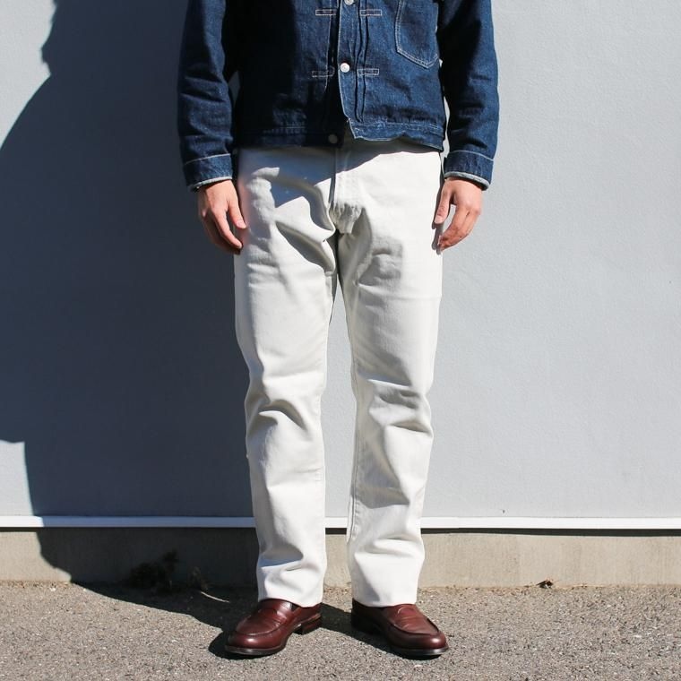 FOB factory エフオービーファクトリー  F1134  PIQUE 5P PANTS アイボリー