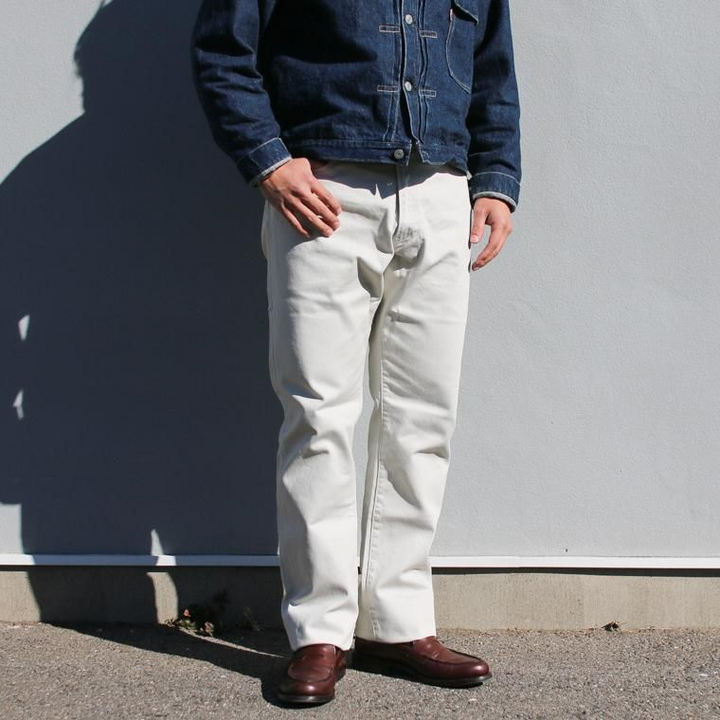 FOB factory エフオービーファクトリー  F1134  PIQUE 5P PANTS アイボリー
