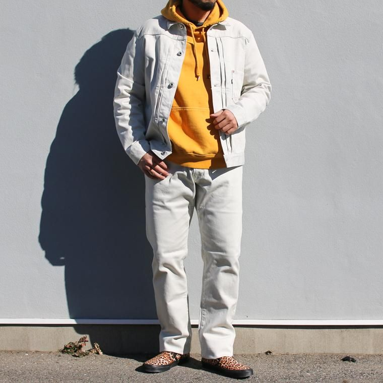 FOB factory エフオービーファクトリー  F1134  PIQUE 5P PANTS アイボリー