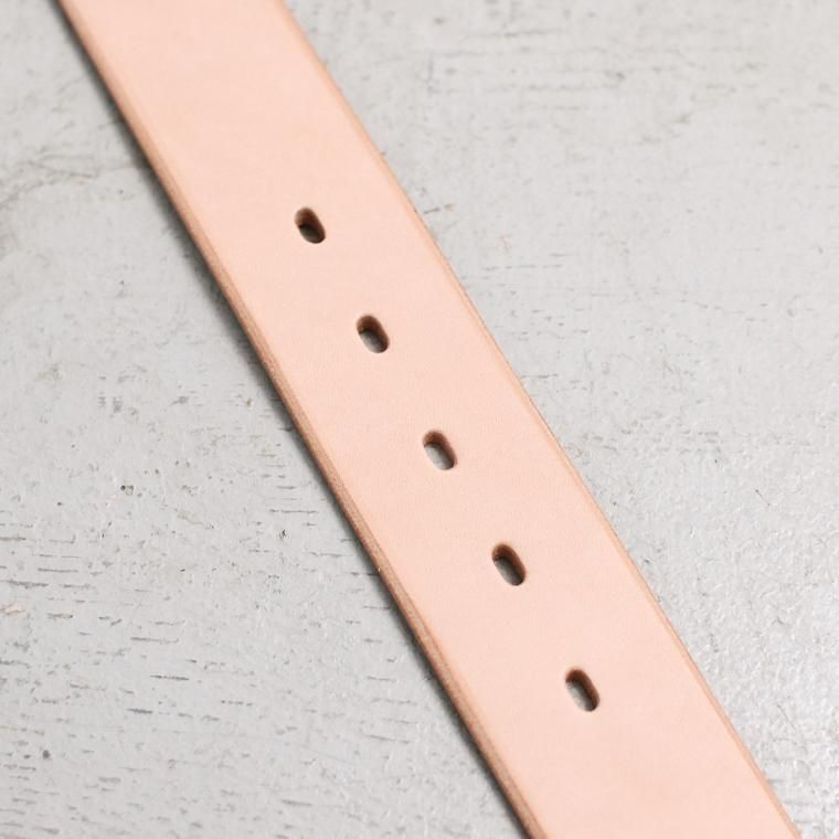 Mr.OLDMAN×INCEPTION ミスターオールドマン×インセプション  SADDLE LEATHER SHELL STUDS BELT ナチュラル