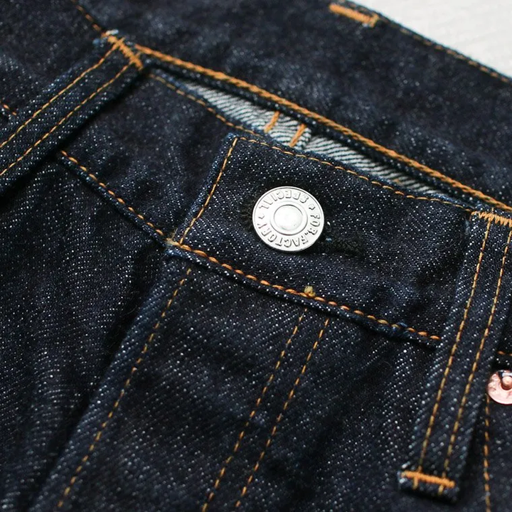 FOB factory F153  SELVEDGE DENIM TAPERED JEANS