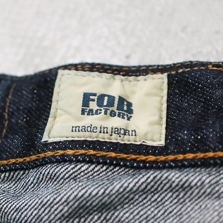 FOB factory F153  SELVEDGE DENIM TAPERED JEANS