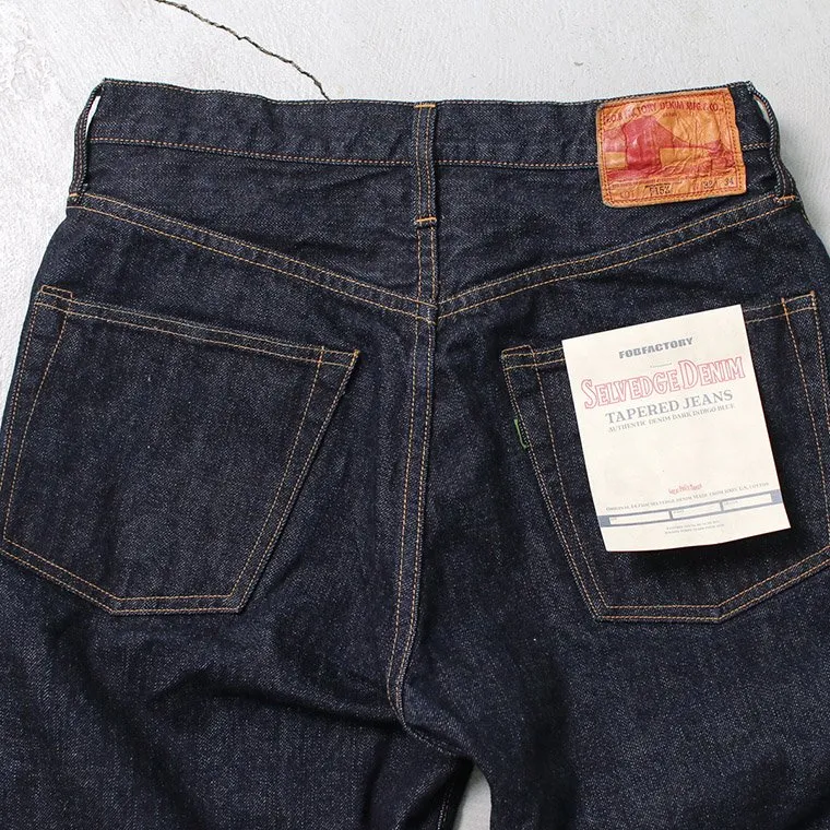 FOB factory F153  SELVEDGE DENIM TAPERED JEANS