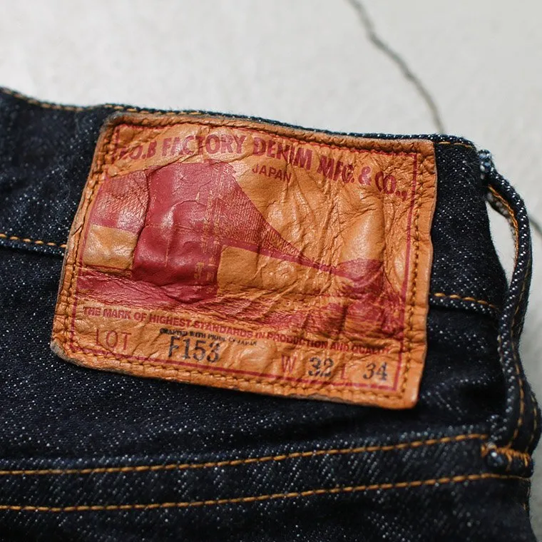 FOB factory F153  SELVEDGE DENIM TAPERED JEANS