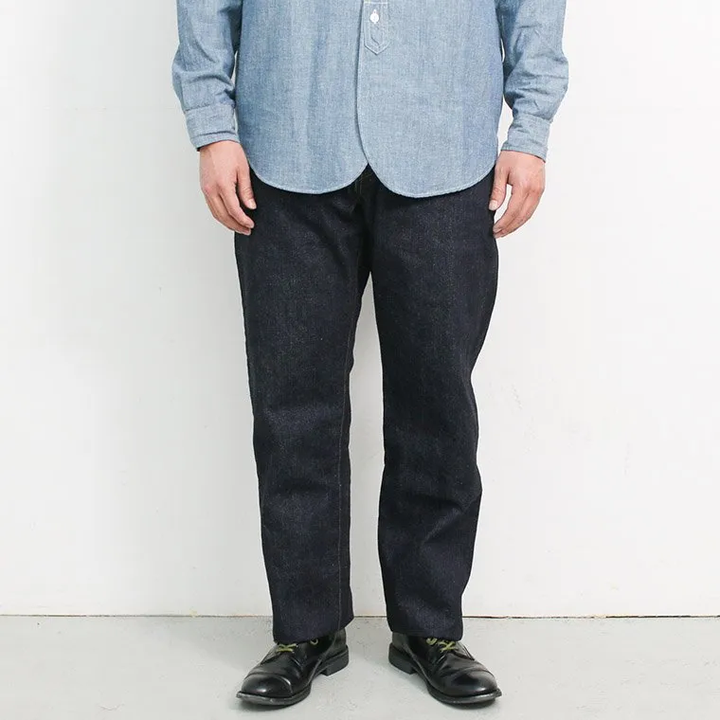 FOB factory F153  SELVEDGE DENIM TAPERED JEANS