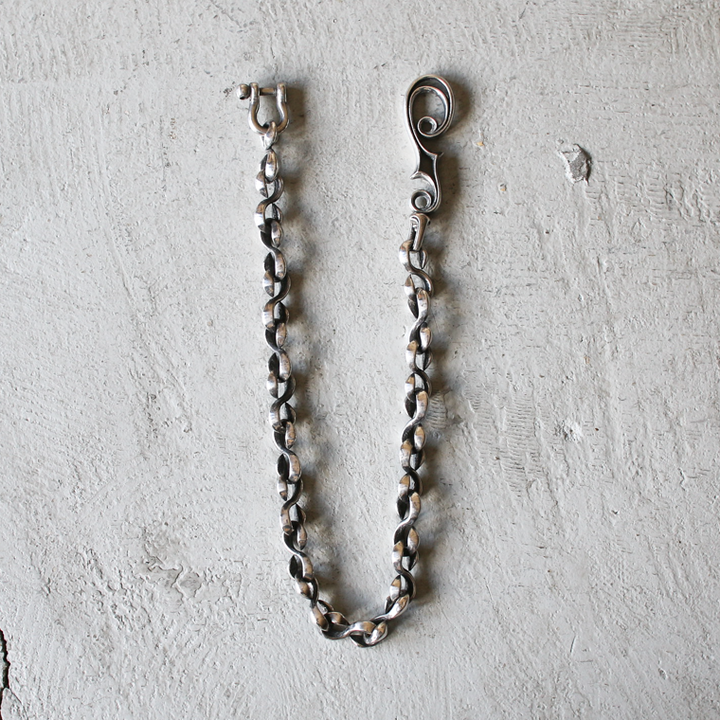 INCEPTION インセプション F HOLE S RING WALLET CHAIN 真鍮 シルバー加工