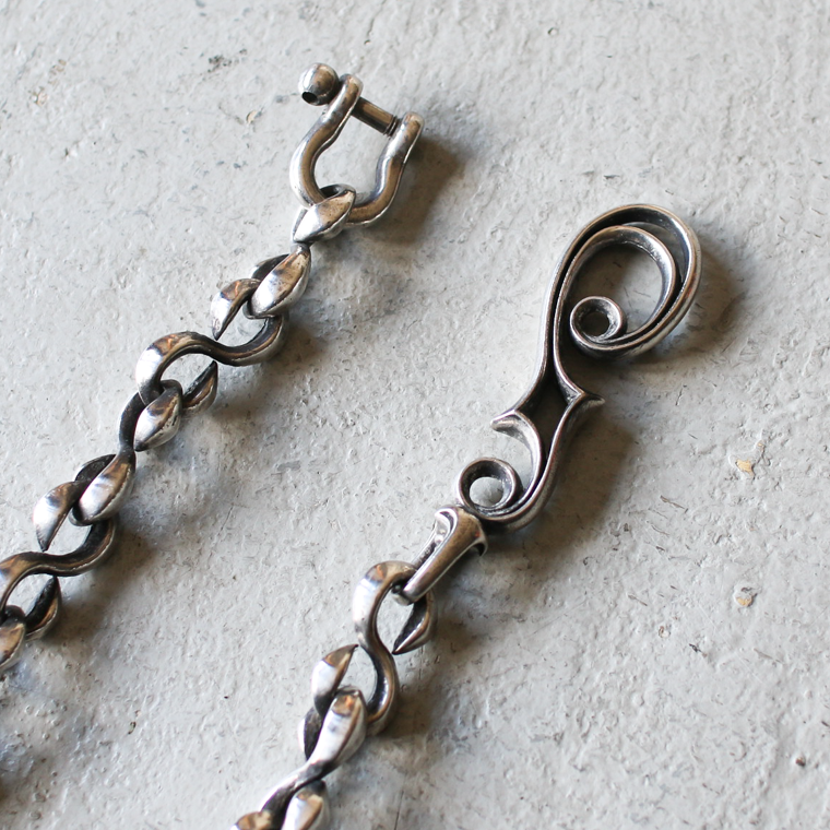 INCEPTION インセプション F HOLE S RING WALLET CHAIN 真鍮 シルバー加工