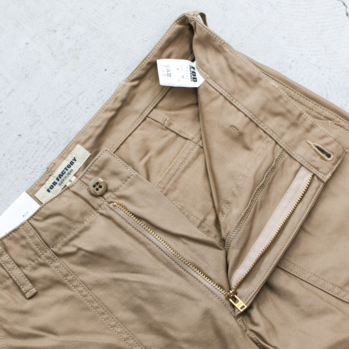 FOB factory エフオービーファクトリー F0431 BAKER PANTS Beige