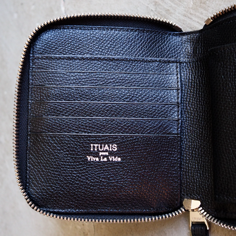 ITUAIS イトゥアイス RO-RO WALLET SHORT LIZARD Black