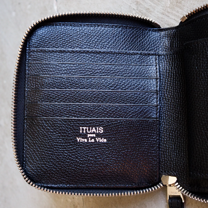 ITUAIS イトゥアイス RO-RO WALLET SHORT LIZARD Black